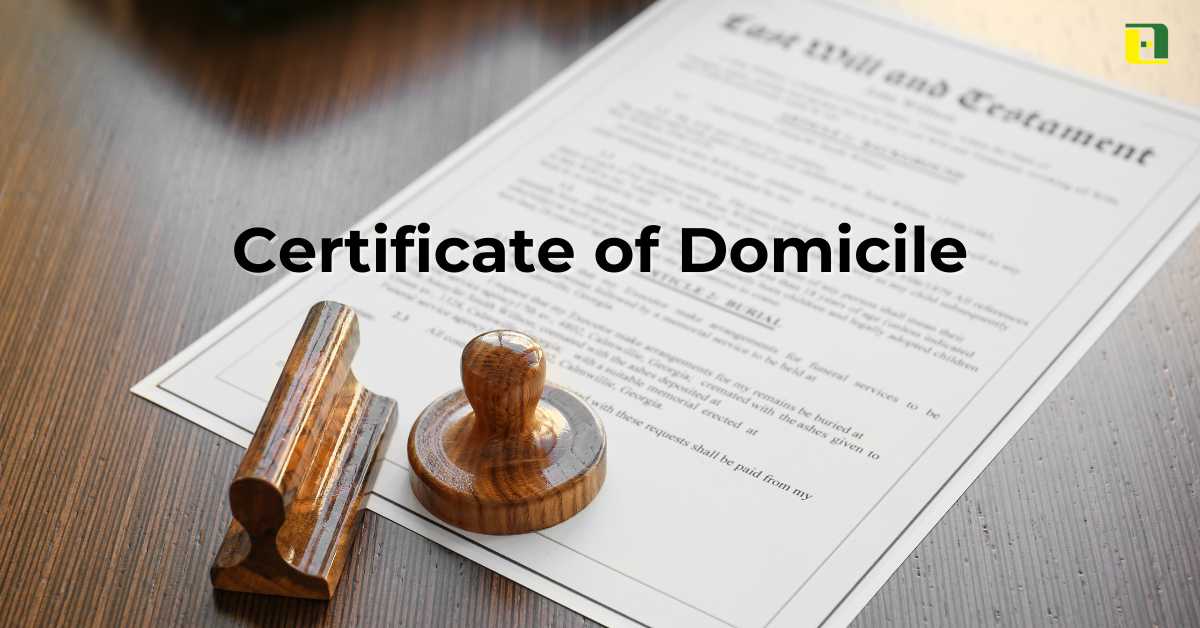 Certificate of Domicile - Abhitech